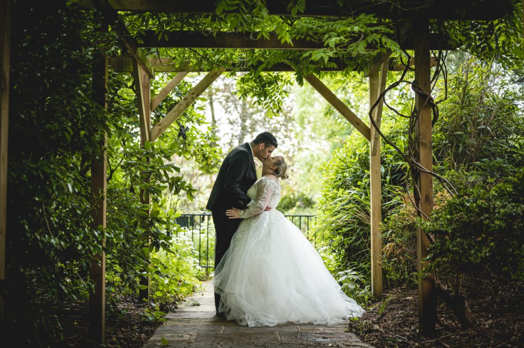 Secret Garden wedding under the pergola