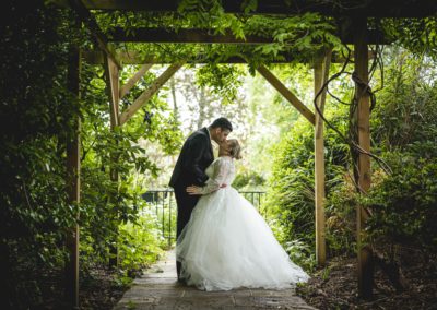 Secret Garden wedding under the pergola